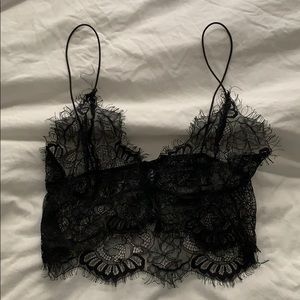 Urban Outfitters Black Lace Cami